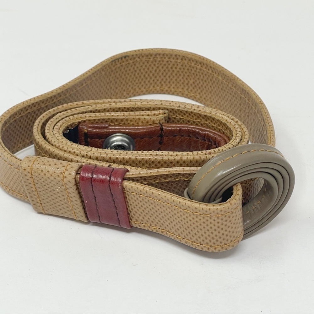 Vintage HANS KOCH SOHO NEW YORK Women’s Pebbled Leather Unique Belt Snap Close